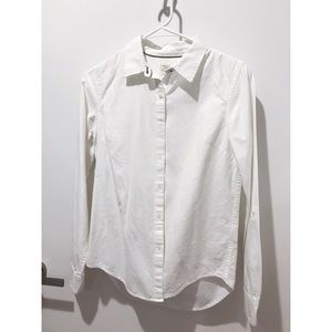 Giordano White Long Sleeve Shirt